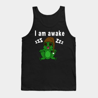 A sleepy frog Tank Top